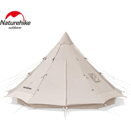 Naturehike Pyramid Large Tent 5-8 Person Sun Shelter Big Space Family Tent Waterproof For Outdoor Camping Hiking