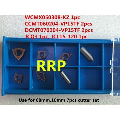 Free shipping 10mm 7pcs/set tincoated inserts, use for indexable turning tool set 10mm, Specially only supplied by RRP
