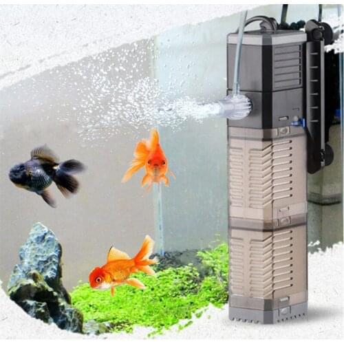 SUNSUN Aquarium Submersible Oxygen Filter Pump Fish Tank 4 in 1 Multi-function Internal Filter Pump 7W/8W/20W/25W