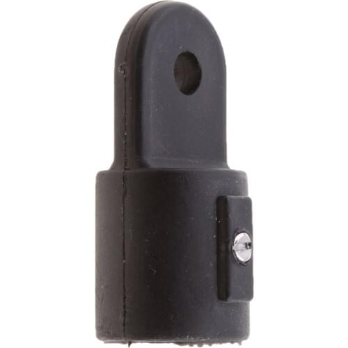 12 PCS Nylon Canopy 3 Bow Boat Top Cover Bimini Fittings Deck Hardware Set 7/8 inch 22mm for Yacht RV - Black