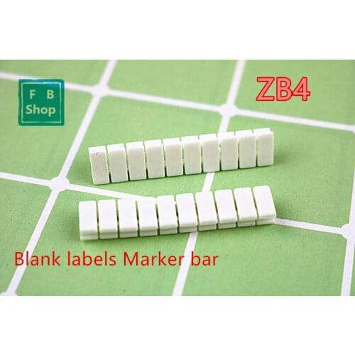 20pcs ZB4 UK-1.5N blank tag strip terminal ID card wide 4mm number