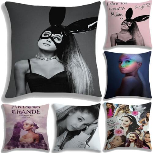 Ariana Grand Pillow Case Polyester Decorative Cushion Cover Throw Pillow Cover For Sofa Home Decoration Pillowcase