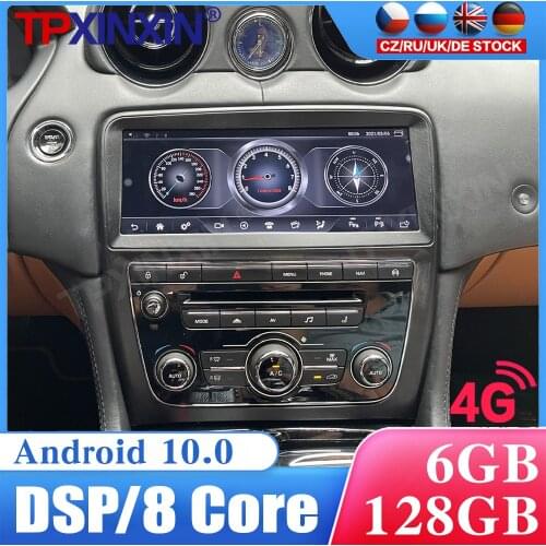 128GB Android 10 Car Radio For Jaguar XJ 2009 2010 2011 - 2018 Multimedia Video Player Navigation GPS Accessories Auto 2din dvd