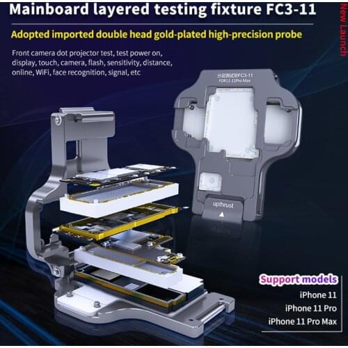 AX-FC3-11 Double-Headed Gold Plated High Precise Probe Motherboard Layered Testing Fixture Tools For iPhone 11/11Pro/Pro Max