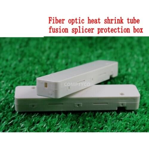 Free shipping AB94C 200 pieces Fiber optic covered wire protection heat shrink tube fusion splicer protective case box