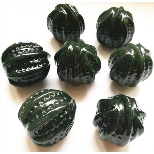 Free shipping Charming! 100% natural hetian Green Fitness walnut ball 1pair