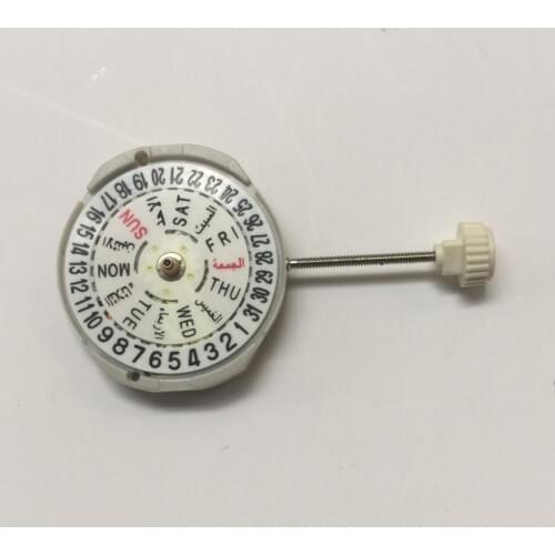 Watch movement accessories PE25 three pin six word double calendar movement PE25 movement quartz movement without battery