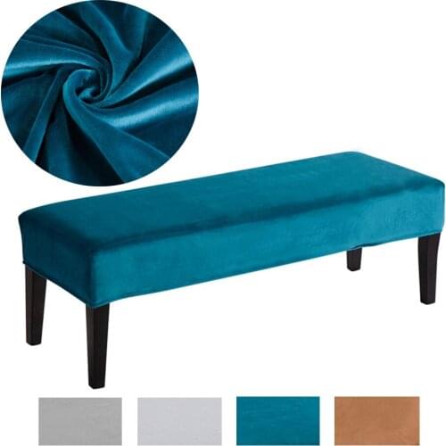 Dining Room Bench Covers for Living Room Stretch upholstered Bench Slipcover Removable Bench Protector for Bedroom Kitchen