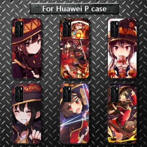 Anime Konosuba Megumin Phone Case for huawei P40 pro lite P8 P9 P10 P20 P30 psmart 2019 2017 2018