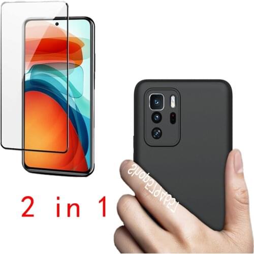 For Xiaomi POCO X3 GT Case With Screen Protector For Mi POCO X3 GT Phone Cover Matte Slim Soft Matte Funda Camera Protective