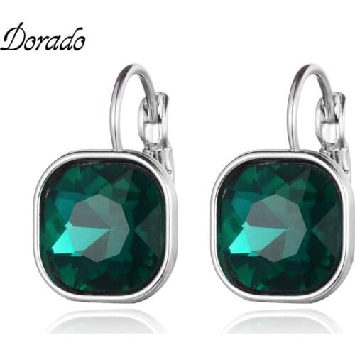 Dorado Crystal Glass Drop Earrings For Women Girls Retro New Alloy Female Dangle Hanging Fashion Wedding Ear Jewelry Brincos