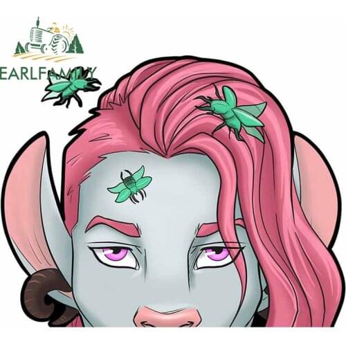 EARLFAMILY 13cm x 10.4cm for Caduceus Clay Peeper Wall Car Sticker Personality Bumper Laptop Decal Room SUV Silhouette Graphics