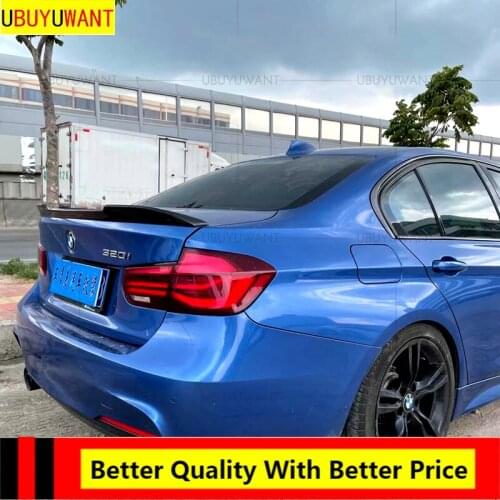 EPFBSQP For BMW F30 F35 M3 320i 320li 325li 328i CS Style Real Carbon Fiber Car Trunk Boot Lip Spoiler Wing Lid Big