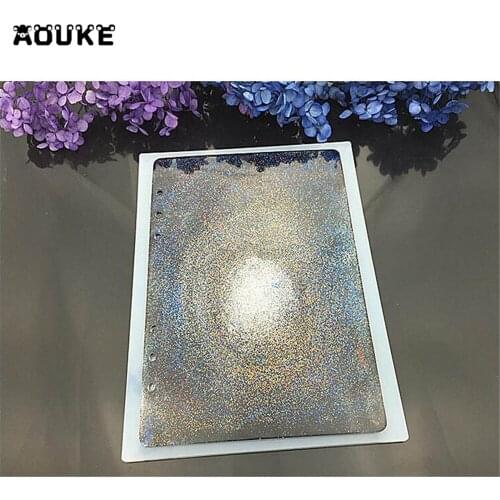 Crystal Epoxy Silicone Molds Handmade Jewelry Cover Notebook Book Cover Plate Mold DIY Decoration Tools Cake Chocolate Mould