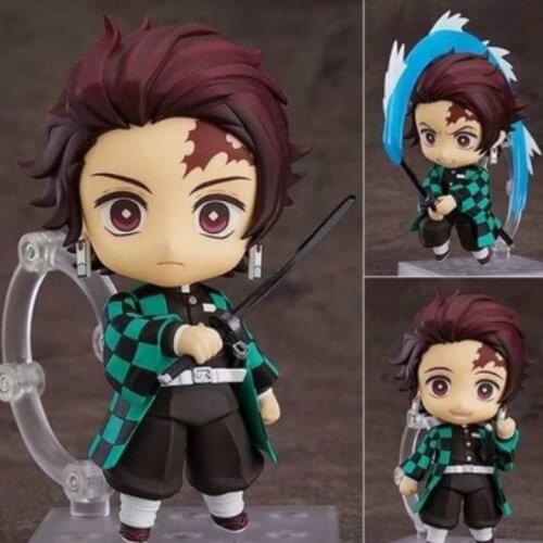 Demon Slayers Blade Q Version Of The Hand-Made Tanjirou Nidouzi My Wife Zenyi Changeable Face PVC Movable Doll Model Toy