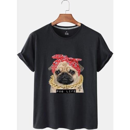 Summer Womens Top Kawaii Animal Dog Print Sports Short Sleeve Cotton T-Shirt Womens T-Shirt 2021 Cotton Round Collars Shirt