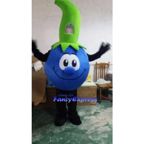 Blueberry Mascot Costume Fruit Character Cartoon Fancy Party Dress Outfit Performance Suit Adult Size