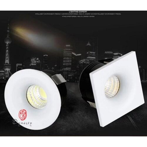 Mini Noble LED Spotlights COB Down Lights Dimmable Jewelry Cabinet 110/220V Ceiling Recessed Conceal Exhibition Dynasty Lighting