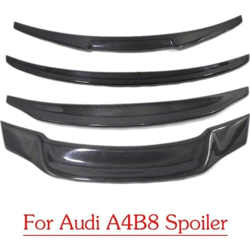 For Audi a4b8 carbon fiber modified tail decoration 2009-2012 model year spoiler small enclosure