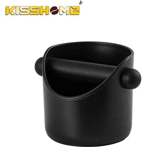 Anti Slip Espresso Knock Box Shock-Absorbent Durable Barista Coffee Knock Box Container Coffee Grind Dump Bin Waste Bin