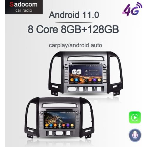 PX6 DSP IPS Android 10.0 8 Core 4GB RAM 64GB Car DVD Player GPS Navi RDS autoradio car radio 5.0 For Hyundai Santa Fe 2006-2012