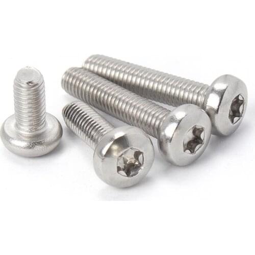 10/50pcs 304 A2-70 stainless steel Six-Lobe Torx Pan Head Screw M2 M2.5 M3 M4 M5 M6 M8 Six Lobe Round Bolt Length=3-80mm GB2672