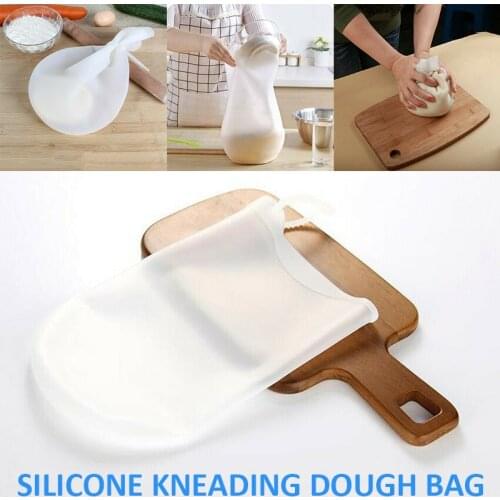 Silicone Kneading Bag Reusable Flour Mixer Bag Non-stick Dough Making Flour Mixer Bread Maker Thickening Noodle Bag Kitchen Tool
