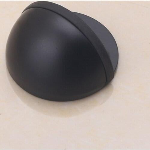 Stainless steel hidden rubber door suction self-adhesive door holder grabs the floor-mounted nail-free door stop