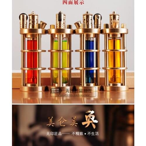 Lighter Creative Kerosene Fine Copper Lighter Pure Oil Transparent Cool Lighter