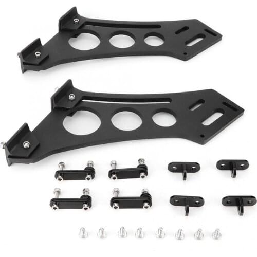 10" Universal Car CNC Aluminum Alloy Rear Wing Trunk Racing Tail Spoiler Legs Mount Brackets CNC Aluminium alloy