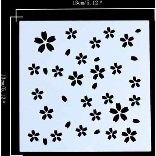 13*13cm Flower Hollow Shape Fondant Cake Wedding Decoration Tool Mold Cake Cookie Biscuit Stencil Bakery Tool Fondant Mold