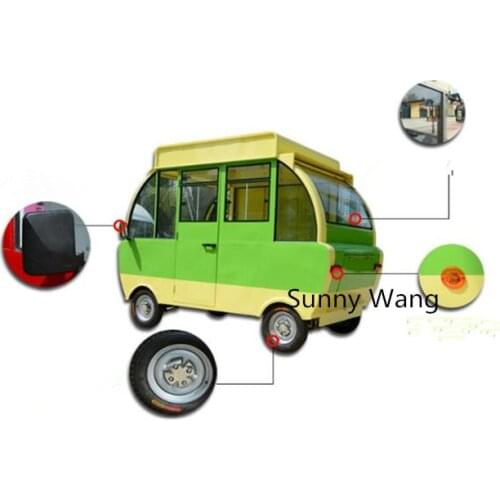 2019 top-rated China electric food truck for sale ice Cream Vending Cart Fast Food Van Truck Food Trailer