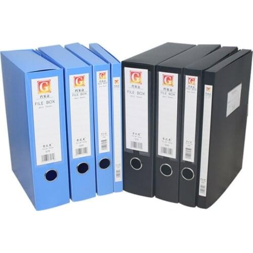 5 Pcs/lot A4 File Storage Boxes PP File Case Waterproof Dust-proof Business Contract Box office Folder Files Filing Products