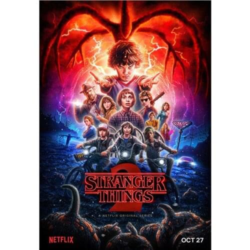 Diy 5d diamond painting Stranger Things Poster Season 3 Diamond embroidery diamond mosaic full round picture of rhinestones