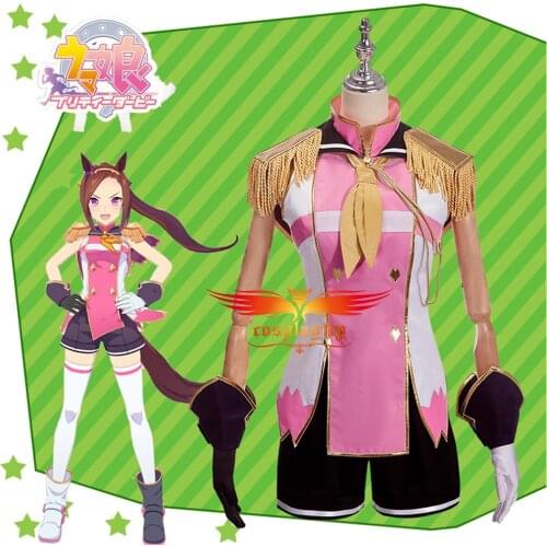 Anime Comic Umamusume Pretty Derby Sakura Bakushin Cosplay Costumes Special Week Sleeveless Vest Shorts Accessories Halloween