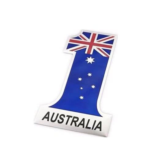 Australia NO.1 Flag Emblem Auto Badge Motorcycle Gas Tank Decals Sticker Car Accessories