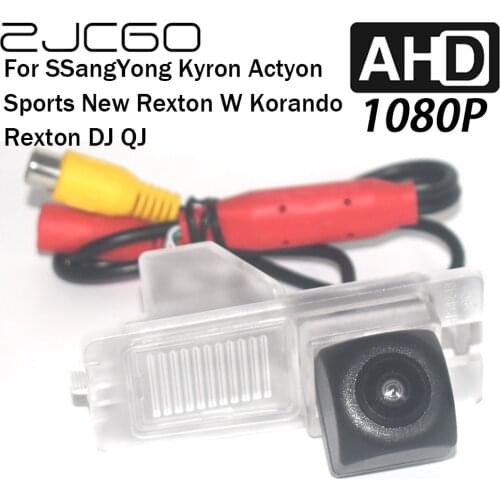 ZJCGO Car Rear View Reverse Backup Parking Reversing Camera for SSangYong Kyron Actyon Sports New Rexton W Korando Rexton DJ QJ