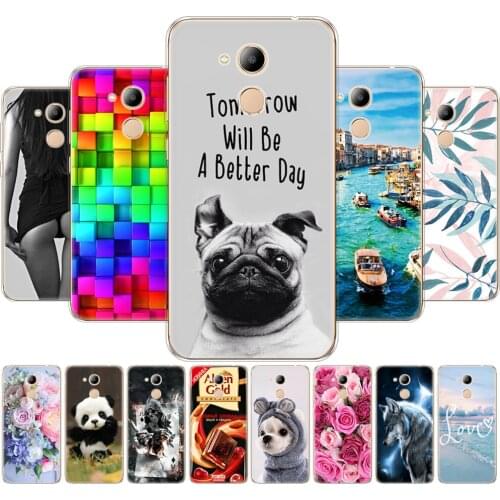 For Huawei Honor 6C Pro 5.2" Case Silicon Soft TPU Back Phone Cover For Huawei 6C Pro /V9 PLAY full 360 shockproof Coque Bumper