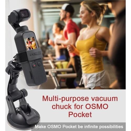 For DJI OSMO Pocket Handheld Camera Versatile Suction Cup Mount For OSMO Action Insta360 ONE X EVO desktop glass sucker bracket