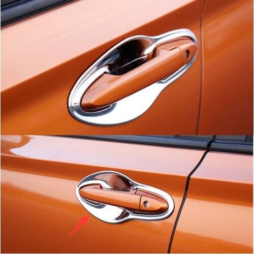 FOR HONDA VEZEL HR-V HRV 2014 2015 2016 CHROME DOOR HANDLE BOWL COVER CUP CAVITY TRIM INSERT OVERLAY BEZEL MOLDING GARNISH