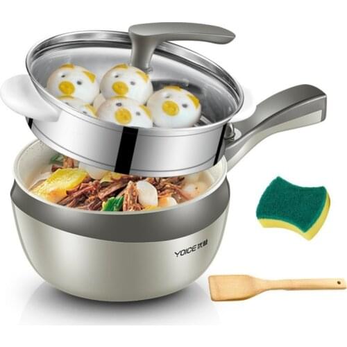 Home Multifunction Mini Electric Egg Omelette Cooker Eggs Boiler Food Steamer Pancake Fried Steak Non-stick Frying Pan