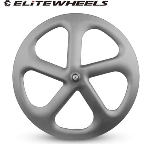 700c track bike wheel carbon 5 spokes wheels 3K/UD matte or glossy finishing road hub Chinese OEM wheels