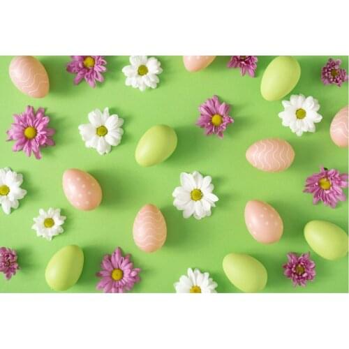 Eggs and Pretty Flowers Photography Background Photo Booth Studio Decor
