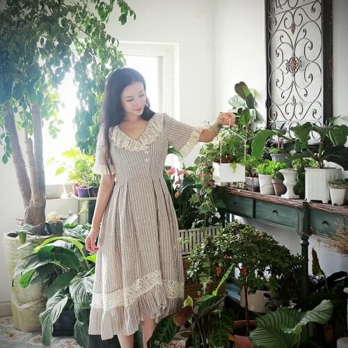 Летние платья в полоску KOGY China At AliExpress