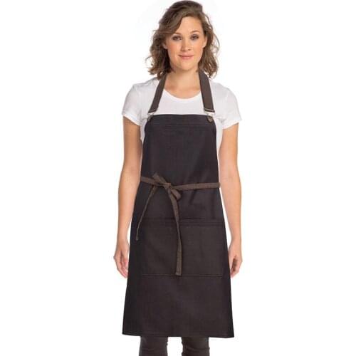 Kitchen Denim Waterproof And Oil-proof Western Restaurant Hotel High-end Comfortable European-style Chef Overalls Thick Apron