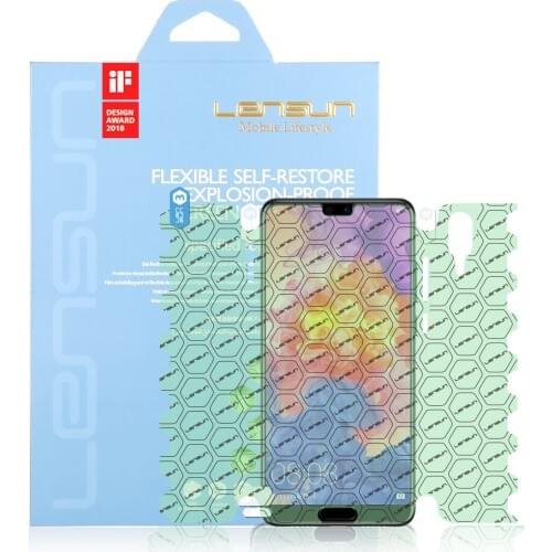 LENSUN Nano Flexible Self-Restore Full Cover Protective Film For Huawei P20 Screen Protector