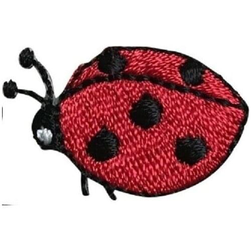 Hot! Mini Ladybug Applique Patch - Insect, Bug Badge Iron on Patches (Size is about 3-2 cm)