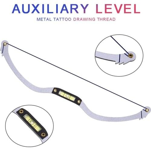 1PC Brow Tattoo Eyebrow Line Ruler Brow Mapping String Marker Permanent Makeup Bow Arrow Line Measure Thread Kit
