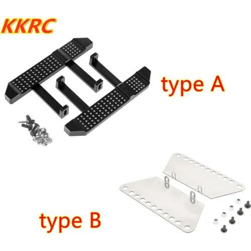 CNC Metal Side Pedal Foot Plate Footstep Balance Brow for RC Car Model WPL MN D90 D91 Defender Upgrade Modify Spare Parts