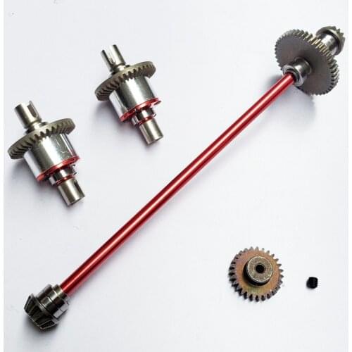 Metal Main Central Axle Drive Shaft Differential Gear Upgrade Parts for Wltoys 144001 1/14 RC Car Spare Accessories
